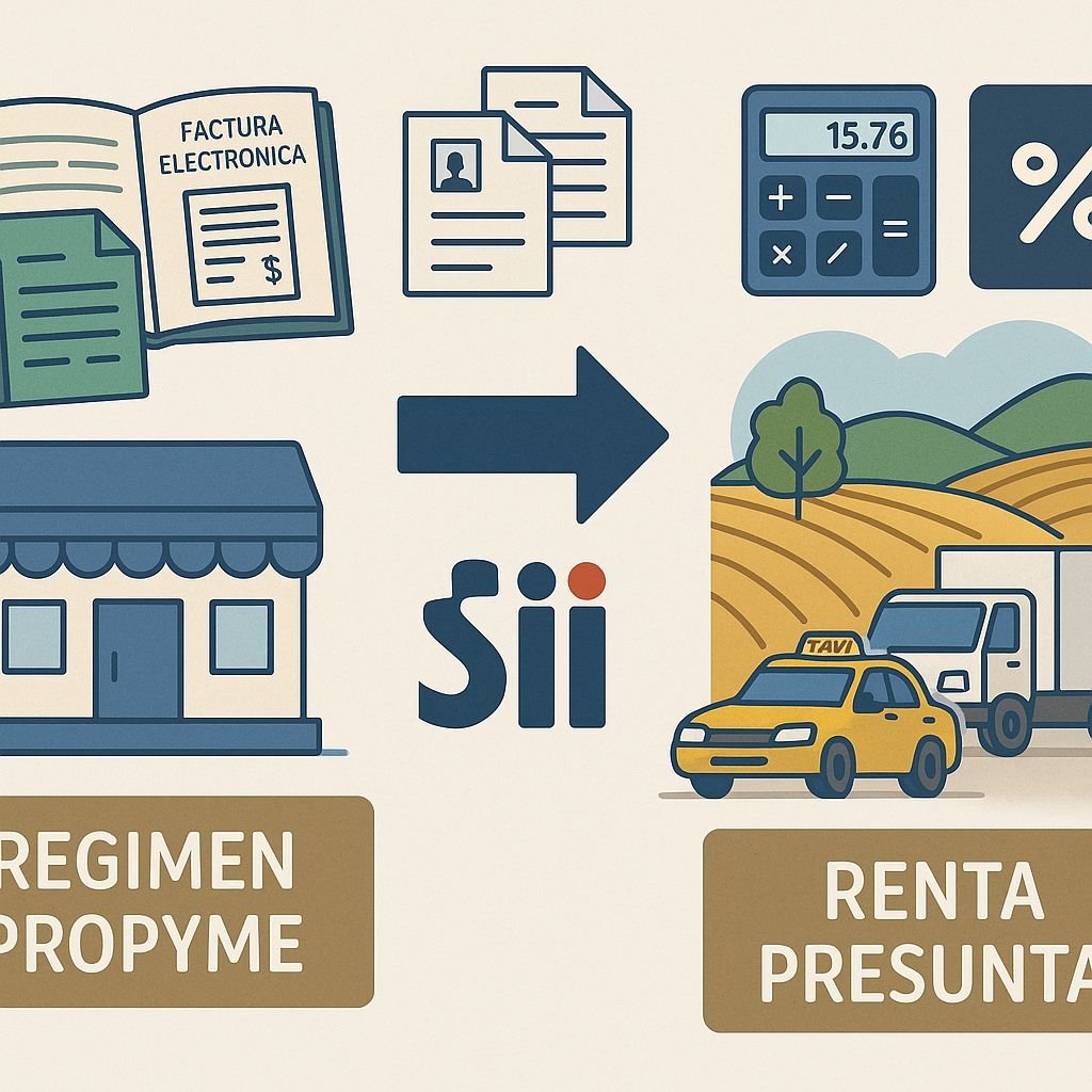 Cambio desde régimen Pro Pyme a renta presunta y tratamiento de RAI y SAC