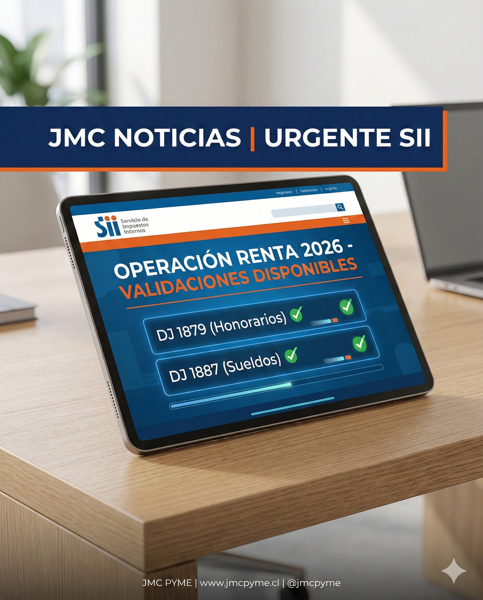 Operación Renta 2026 JMC Pyme SII
